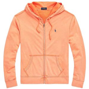 Polo Ralph Lauren, Heren, Sweatshirts & Hoodies, Oranje, Maat: XS Katoen,