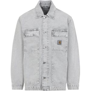Carhartt Wip, Heren, Jassen, Grijs, Maat: S Katoen,