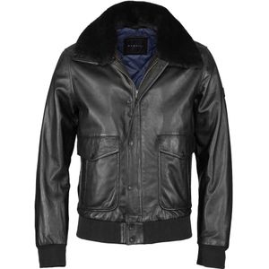 Bugatti - Leren Jas - Zwart