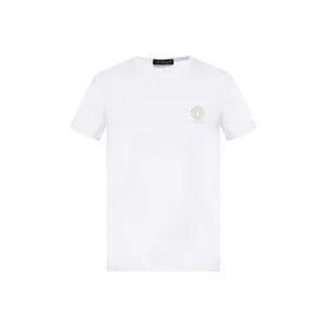 Versace Logo T-shirt , White , Heren , Maat: M