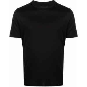 Emporio Armani, Heren, Tops, Zwart, Maat: 2XL Katoen,