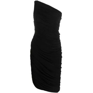 Norma Kamali, Dames, Jurken, Zwart, Maat: XS