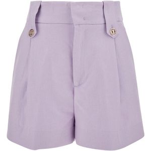 Twinset Lila Shorts , Purple , Dames , Maat: XS