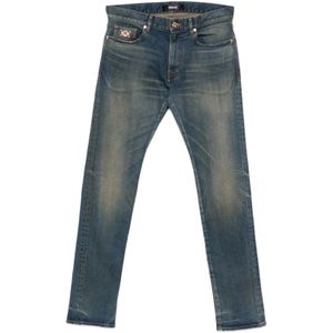 Versace, Heren, Jeans, Blauw, Maat: W30 Katoen,