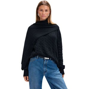 Cloeys, Dames, Truien, Zwart, Maat: Xl/2Xl Kasjmier,