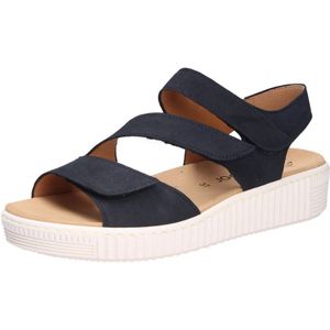 Gabor - Sandalen - Blauw - Leer - Verstelbare Klittenbandsluitingen