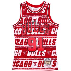 Mitchell & Ness, Heren, Sport, Rood, Maat: L Jersey,