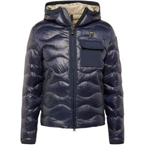Blauer, Heren, Jassen, Blauw, Maat: L Nylon,