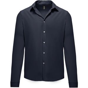 BomBoogie, Heren, Overhemden, Blauw, Maat: L Nylon,