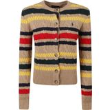 Polo Ralph Lauren - Gebreid Jack - Dames - Mix van Wol en Kasjmier - Nauwsluitend Model