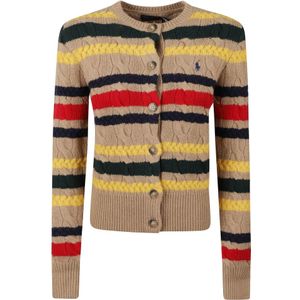 Polo Ralph Lauren - Gebreid Jack - Dames - Mix van Wol en Kasjmier - Nauwsluitend Model