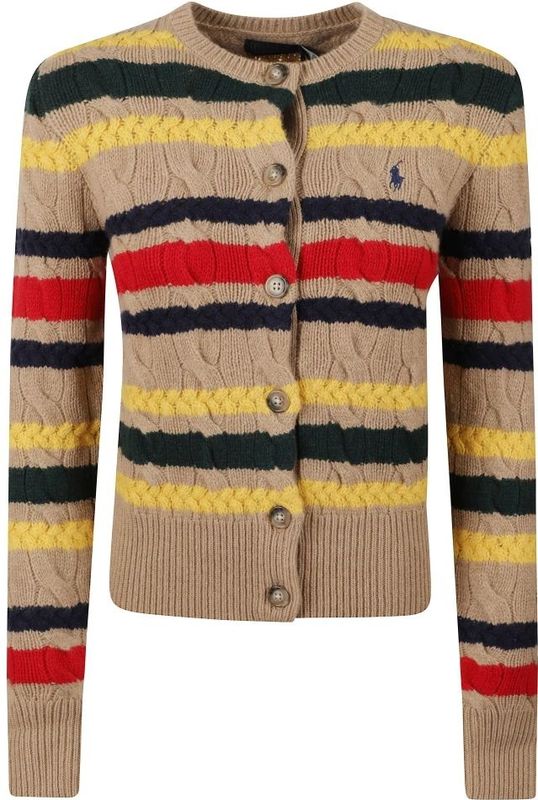 Polo Ralph Lauren - Gebreid Jack - Dames - Mix van Wol en Kasjmier - Nauwsluitend Model