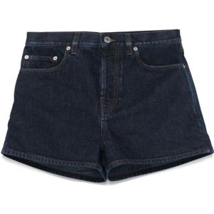 Burberry, Dames, Korte broeken, Blauw, Maat: W28 Denim,