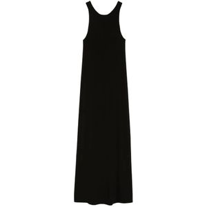 Max Mara, Dames, Jurken, Zwart, Maat: S Viscose,
