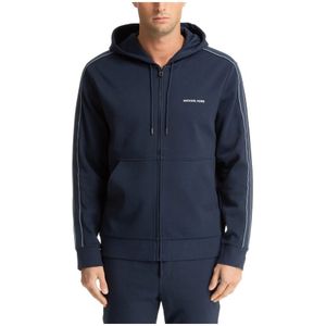 Michael Kors, Heren, Sweatshirts & Hoodies, Blauw, Maat: L Katoen,