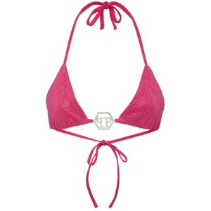 Philipp Plein, Dames, Badkleding, Roze, Maat: XS Katoen,