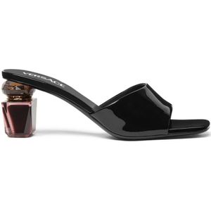 Versace, Dames, Schoenen, Zwart, Maat: 36 EU Leer,