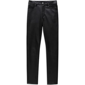 Anine Bing, Dames, Broeken, Zwart, Maat: W27 Leer,