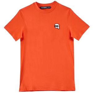 Karl Lagerfeld, Heren, Tops, Oranje, Maat: S Katoen,