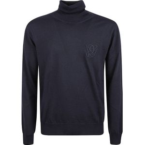 Valentino Garavani, Heren, Truien, Blauw, Maat: M Wol,