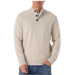 Stefano Lauran, Heren, Truien, Beige, Maat: S