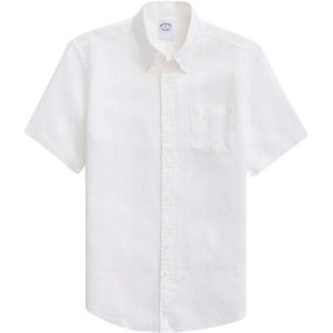 Brooks Brothers, Heren, Overhemden, Wit, Maat: M Linnen,