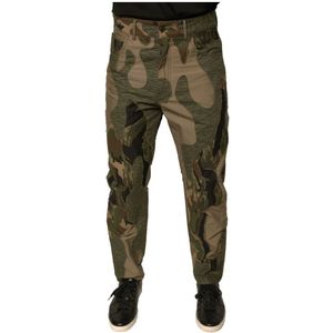 Dolce & Gabbana, Heren, Broeken, Veelkleurig, Maat: M Katoen,