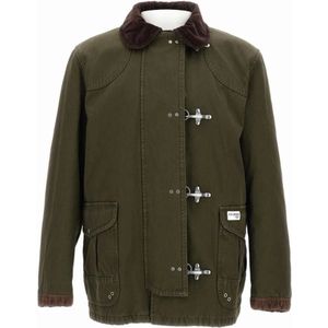 Fay, Heren, Jassen, Groen, Maat: L Katoen,