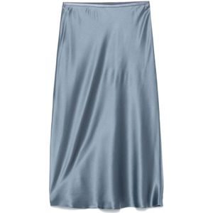 Max Mara, Dames, Rokken, Blauw, Maat: M Zijde,