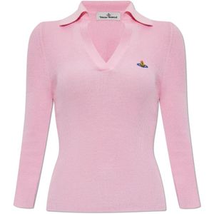 Vivienne Westwood, Dames, Tops, Roze, Maat: M Katoen,