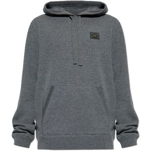 Dolce & Gabbana, Heren, Sweatshirts & Hoodies, Grijs, Maat: S Wol,