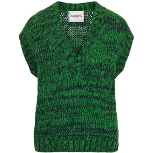 Iceberg, Dames, Truien, Groen, Maat: S Wol,