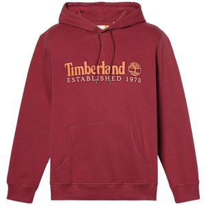 Timberland, Heren, Sweatshirts & Hoodies, Rood, Maat: XL Katoen,