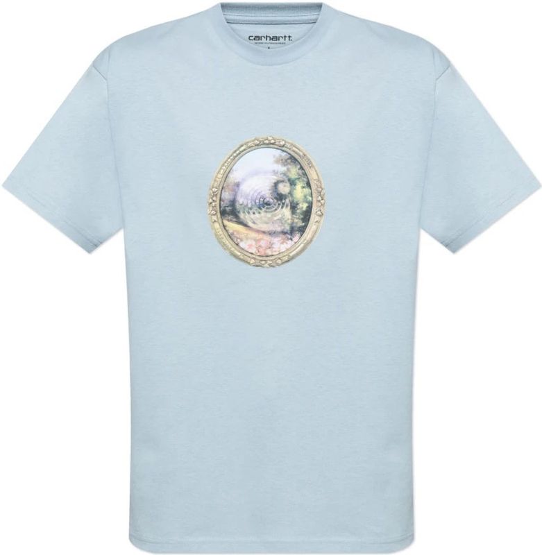 Carhartt Wip - T-shirt Mirror - Blauw - Heren - Katoen