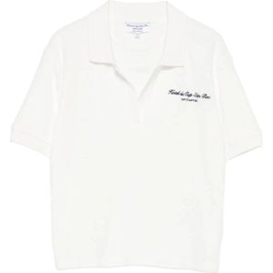 Sporty & Rich, Dames, Tops, Wit, Maat: M Katoen,