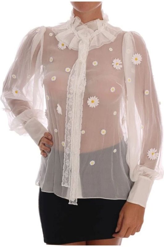 Dolce & Gabbana - Zijden Overhemd - Wit