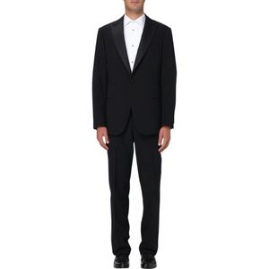 Giorgio Armani, Heren, Pakken, Zwart, Maat: 2XL Leer,