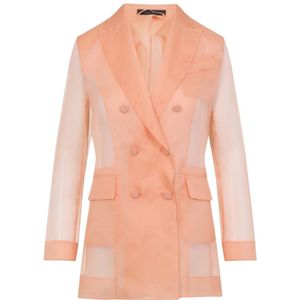 Max Mara, Dames, Jassen, Roze, Maat: L