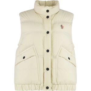 Moncler, Dames, Jassen, Beige, Maat: M Polyamide,