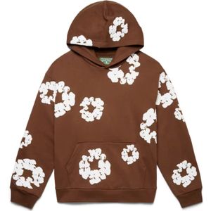 Denim Tears, Heren, Sweatshirts & Hoodies, Bruin, Maat: L Katoen,