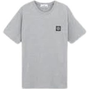 Stone Island, Heren, Tops, Grijs, Maat: 2XL Katoen,