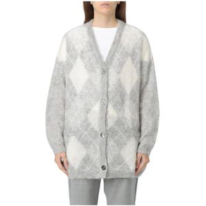 Semicouture - Mohair Cardigan - Grijs - Vesten