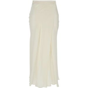 Semicouture, Dames, Rokken, Wit, Maat: L Zijde,