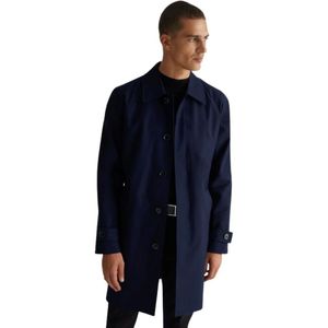 Liu Jo, Heren, Mantels, Blauw, Maat: 2XL Viscose,
