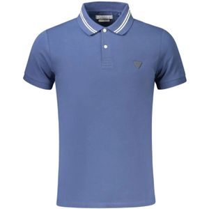 Guess, Heren, Tops, Blauw, Maat: 2XL Katoen,