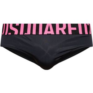 Dsquared2, Heren, Badkleding, Zwart, Maat: 2XL Polyamide,