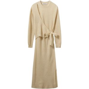 Designers Remix, Dames, Jurken, Beige, Maat: S Wol,