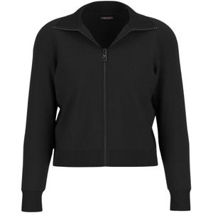 Guess - Zwarte Trui met Ritskraag - Dames - Cardigan