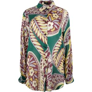 Etro, Dames, Blouses & Shirts, Veelkleurig, Maat: M Zijde,