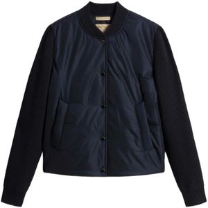 Woolrich, Dames, Jassen, Blauw, Maat: M Nylon,